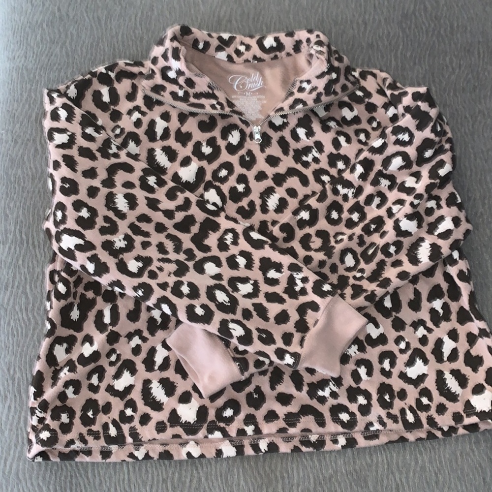 Cheetah print pullover
